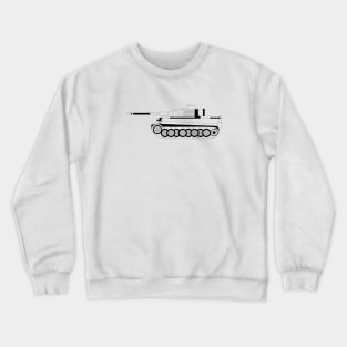 Tiger I Tank Black Outline Crewneck Sweatshirt